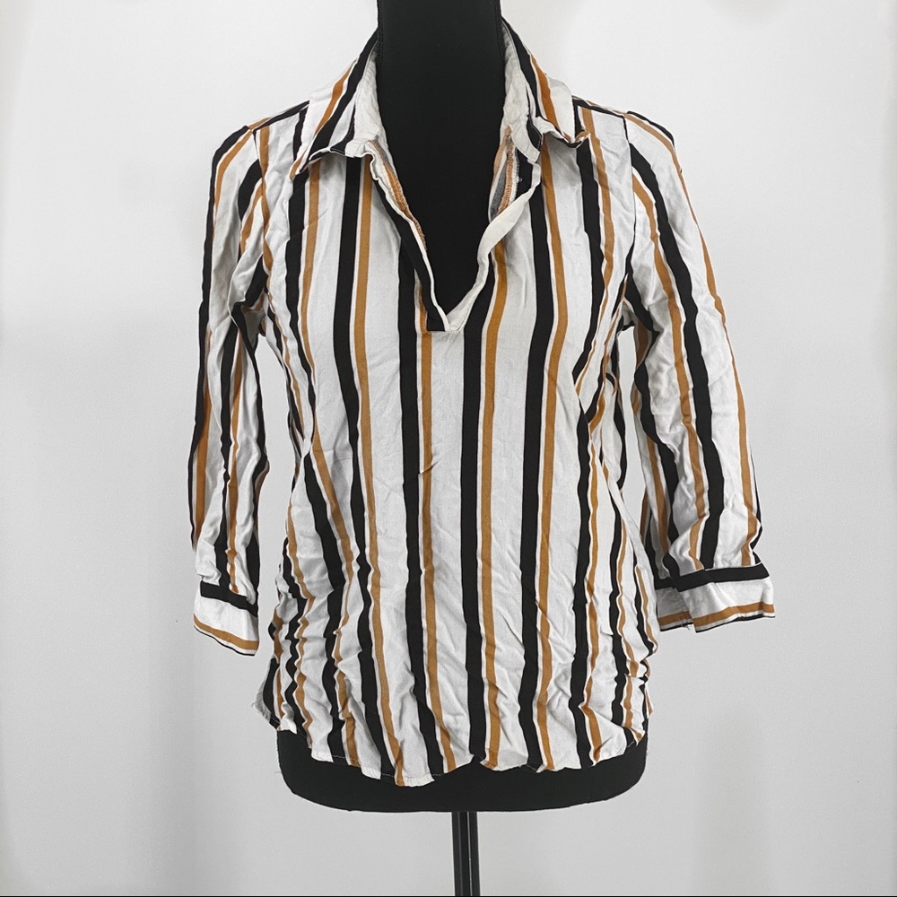 Charlotte Russe Multi-color Striped Blouse